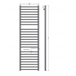 Полотенцесушитель водяной Stinox Toscana Luxe 50x180 золото глянец