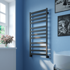 Полотенцесушитель водяной Stinox Verona Luxe 50x120 черный матовый