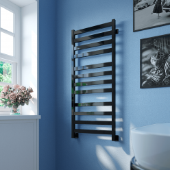 Полотенцесушитель водяной Stinox Verona Luxe 50x120 черный глянец