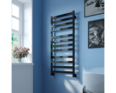 Полотенцесушитель водяной Stinox Verona Luxe 50x120 черный глянец