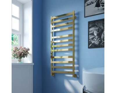 Полотенцесушитель водяной Stinox Verona Luxe 50x120 золото глянец