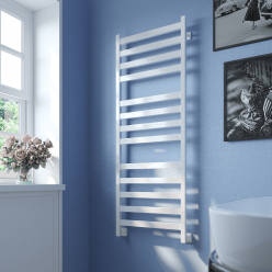 Полотенцесушитель водяной Stinox Verona Luxe 50x140 белый глянец