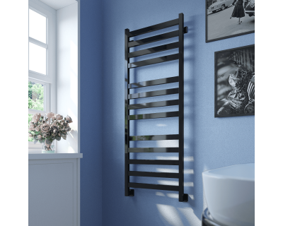 Полотенцесушитель водяной Stinox Verona Luxe 50x140 черный глянец