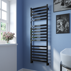 Полотенцесушитель водяной Stinox Verona Luxe 50x160 черный глянец