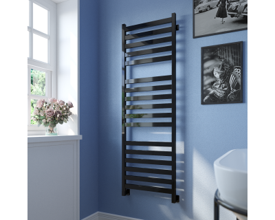Полотенцесушитель водяной Stinox Verona Luxe 50x160 черный глянец