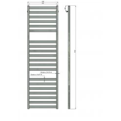 Полотенцесушитель водяной Stinox Verona Luxe 50x180 белый матовый