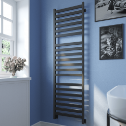 Полотенцесушитель водяной Stinox Verona Luxe 50x180 черный матовый