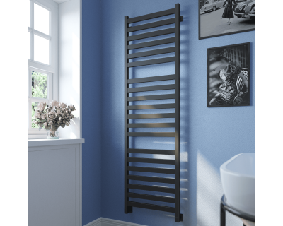 Полотенцесушитель водяной Stinox Verona Luxe 50x180 черный матовый