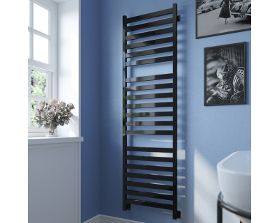 Полотенцесушитель водяной Stinox Verona Luxe 50x180 черный глянец