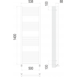 Полотенцесушитель Terminus «Альба» П22 500х1400