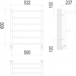 Полотенцесушитель Terminus «Анкона» П6 500х600