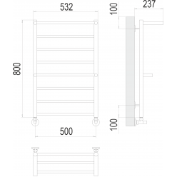 Полотенцесушитель Terminus «Анкона» П8 500х800