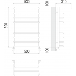 Полотенцесушитель Terminus «Арктур» П8 500х800