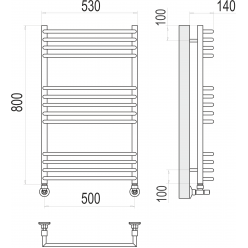 Полотенцесушитель Terminus «Арт» П13 500х800