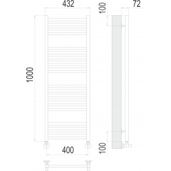 Полотенцесушитель Terminus «Аврора» П20 400х1000