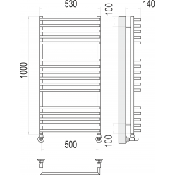 Полотенцесушитель Terminus «Берн» П16 500х1000
