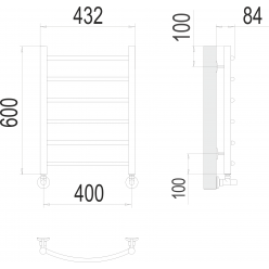 Полотенцесушитель Terminus «Классик» П6 400х600