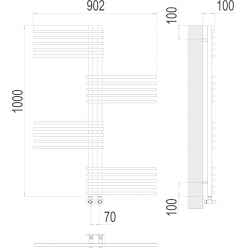 Полотенцесушитель Terminus «Европа» П20 70х1000
