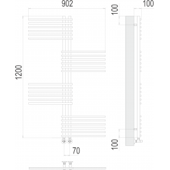 Полотенцесушитель Terminus «Европа» П24 70х1200