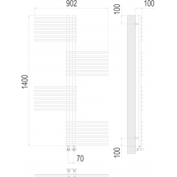 Полотенцесушитель Terminus «Европа» П28 70х1400