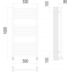 Полотенцесушитель Terminus «Грета» П13 500х1000