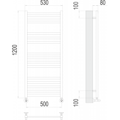Полотенцесушитель Terminus «Грета» П15 500х1200