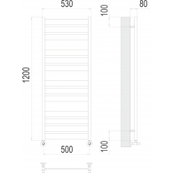 Полотенцесушитель Terminus «Латтэ» П13 500х1200