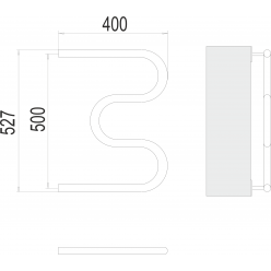 Полотенцесушитель Terminus М-образный 26,9 500х400