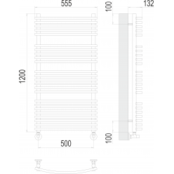 Полотенцесушитель Terminus «Марио» П24 500х1200