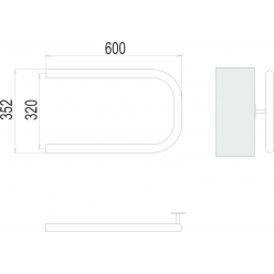 Полотенцесушитель Terminus П-образный 320х600