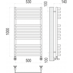 Полотенцесушитель Terminus «Рид» П13 500х1000