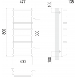 Полотенцесушитель Terminus «Стандарт» П8 400х800 бп500