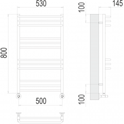 Полотенцесушитель Terminus «Соренто» П12 500х800