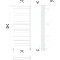 Полотенцесушитель Terminus «Соренто» П18 500х1200