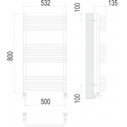 Полотенцесушитель Terminus «Стандарт» П16 500х800