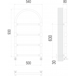 Полотенцесушитель Terminus «Версаль» П4 500x930