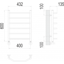 Полотенцесушитель Terminus «Виктория» П6 400х600