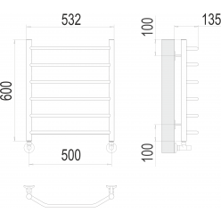 Полотенцесушитель Terminus «Виктория» П6 500х600