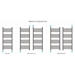 Полотенцесушитель водяной Сунержа Богема+ 120 x 50 см, 00-0221-1250, хром