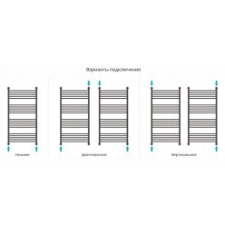 Полотенцесушитель водяной Сунержа Богема+ 120x60 см, 00-0221-1260, хром