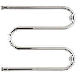 Полотенцесушитель водяной Стилье М-образный 00014-5065, с полочками, 1 дюйм, высота 50 см x ширина 65 см, хром