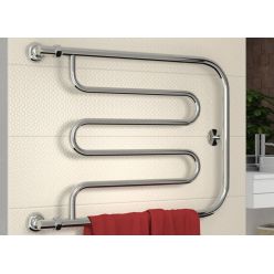 Полотенцесушитель водяной Стилье Тандем 00011-5065, резьба-cгон 1 дюйм, высота 50 см x ширина 65 см, хром