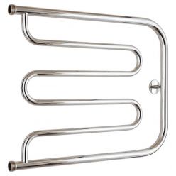 Полотенцесушитель водяной Стилье Тандем 00011-5065, резьба-cгон 1 дюйм, высота 50 см x ширина 65 см, хром