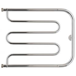 Полотенцесушитель водяной Стилье Тандем 00016-5065, с полочками, 1 дюйм, высота 50 см x ширина 65 см, хром