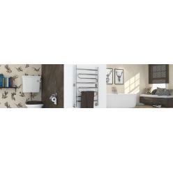 Полотенцесушитель водяной Стилье Универсал-51 00651-8040, высота 80 см x ширина 40 см, хром