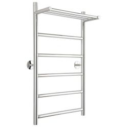 Полотенцесушитель водяной Стилье Универсал-54 00654-8040, с полкой, высота 80 см x ширина 40 см, хром