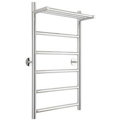 Полотенцесушитель водяной Стилье Универсал-54 00654-8040, с полкой, высота 80 см x ширина 40 см, хром