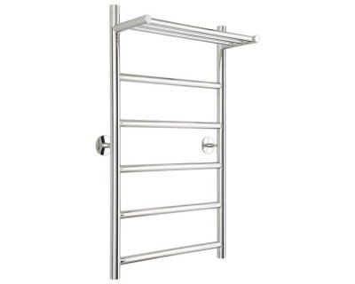 Полотенцесушитель водяной Стилье Универсал-54 00654-8040, с полкой, высота 80 см x ширина 40 см, хром