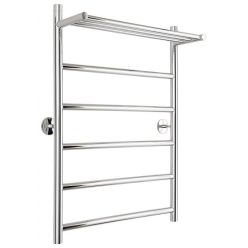 Полотенцесушитель водяной Стилье Универсал-54 00654-8050, с полкой, высота 80 см x ширина 50 см, хром