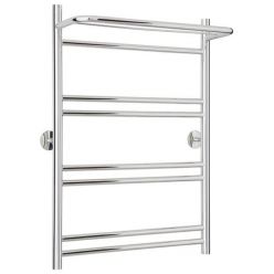 Полотенцесушитель водяной Стилье Универсал-56 00656-8050, с полкой, высота 80 см x ширина 50 см, хром